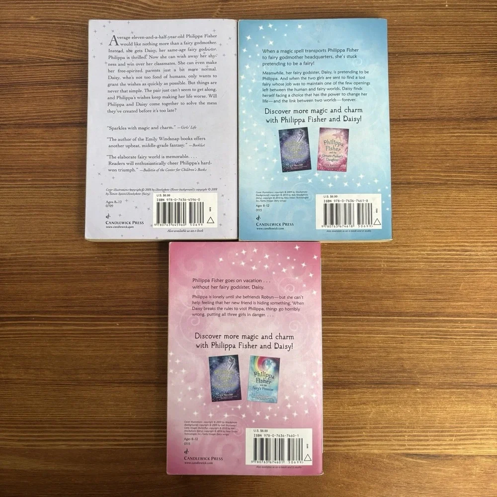 Philippa Fisher Book Lot of 3 Liz Kessler Paperback Fairy Chapter Books